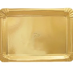 Bandeja de cartón dorada 31 x 38 cm