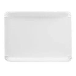 Bandeja de cartón estucada blanca 26 x 34 cm