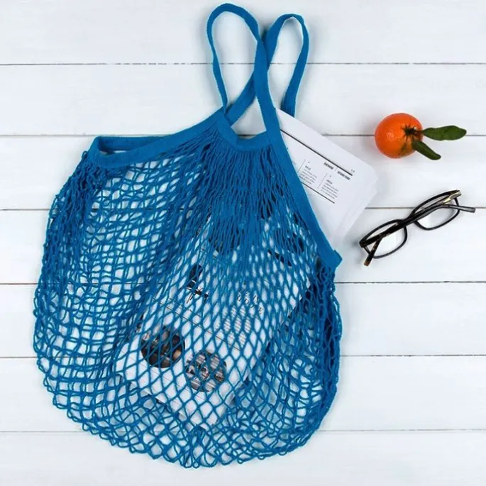 Bolsa para la compra de rejilla coral - Algodón orgánico - Rex London