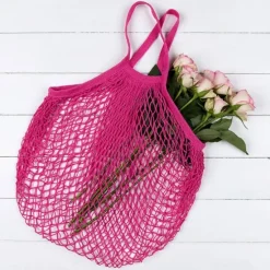 Bolsa para la compra de rejilla azul marino - Algodón orgánico - Rex London