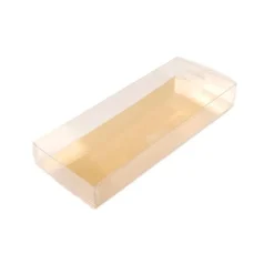 Caja de plástico transparente para turrón 20 x 8,5 cm