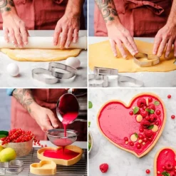 Marco de repostería corazón perforado 17,5 cm - Decora