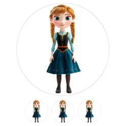Oblea de Anna Frozen - 20 cm - María Lunarillos