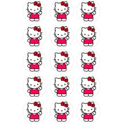 Oblea Hello Kitty 3 - 5 cm (15) - María Lunarillos