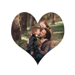Papel de arroz fino - Corazón de 20 cm - Impresión personalizada