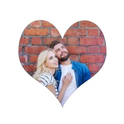 Papel de arroz fino - Corazón de 20 cm - Impresión personalizada