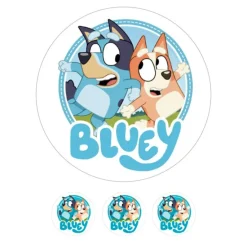 Papel de azúcar Bluey 20 cm - María Lunarillos