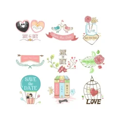 Papel de azúcar Boda mix A4 - María Lunarillos