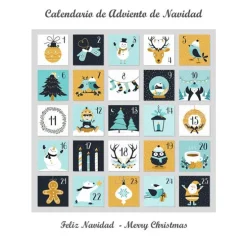 Papel de azúcar calendario de adviento - María Lunarillos