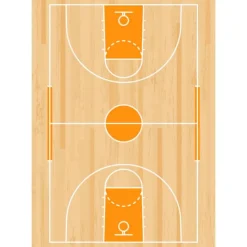 Papel de azúcar Campo de baloncesto A4 - María Lunarillos