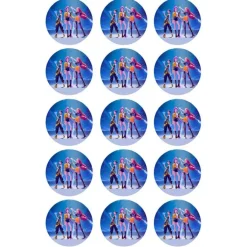 Papel de azúcar de Las guerreras K-POP - 2 - 5 cm (15) - María Lunarillos