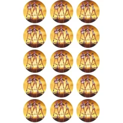 Papel de azúcar de Las guerreras K-POP - 1 - 5 cm (15) - María Lunarillos