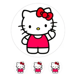 Papel de azúcar Hello Kitty 4 - 20 cm - María Lunarillos