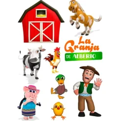 Papel de azúcar - La granja de Zenón nombre personalizado A4 - Impresión comestible personalizada