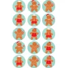 Papel de azúcar Muñecos de jengibre 2 - 5 cm (15) - María Lunarillos