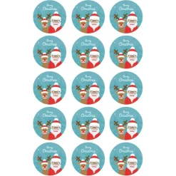 Papel de azúcar Papá Noel 5 cm (15) - María Lunarillos