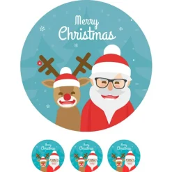 Papel de azúcar Papá Noel 20 cm - María Lunarillos