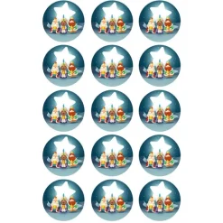 Papel de azúcar Reyes Magos 5 cm (15) - María Lunarillos
