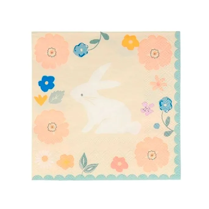 Platos con bordes ondulados Pascua 27 cm (8) - Meri Meri + REGALO vasos y servilletas